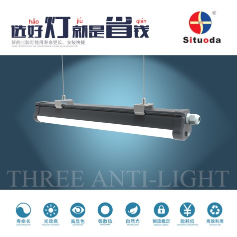 20W aluminum clad plastic three-proof lamp